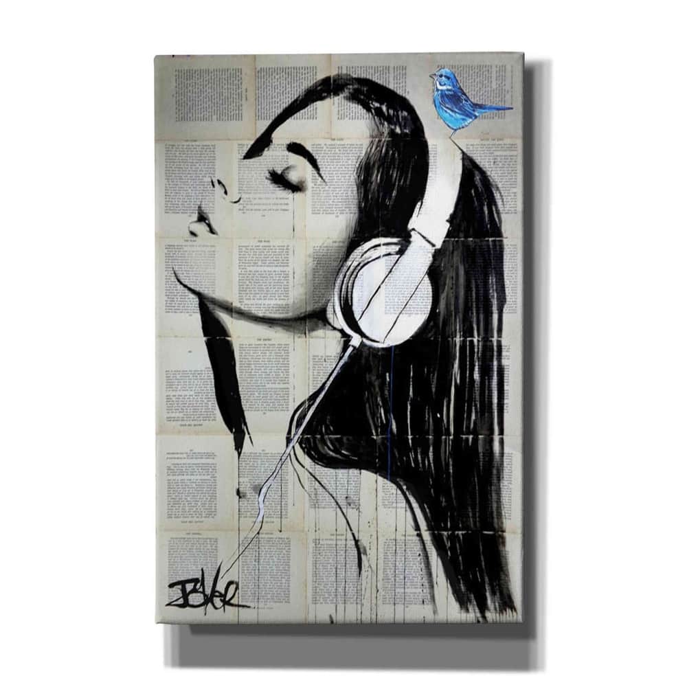 Epic Graffiti 'Big Audio' by Loui Jover, Canvas Wall Art