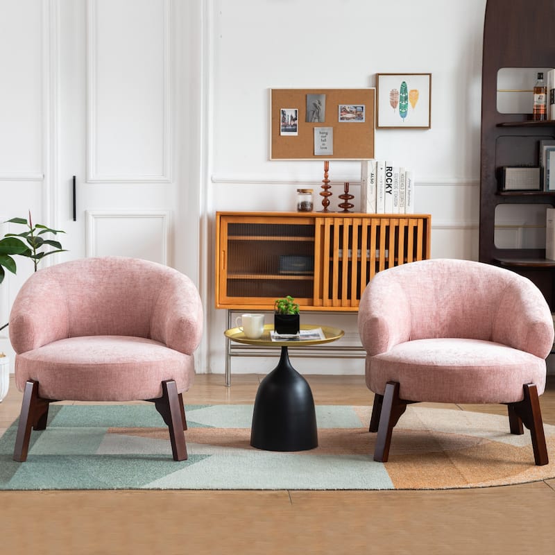 XINMICS Modern Accent Chair Upholstered Armchair for Living Room, Bedroom