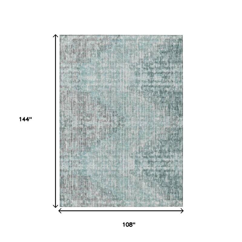 HomeRoots Geometric Transitional Rectangle Outdoor Rug