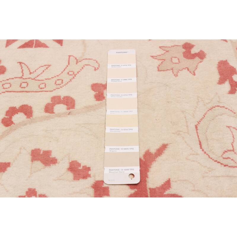 ECARPETGALLERY Hand-knotted Peshawar Finest Cream Wool Rug - 3'4 x 4'9