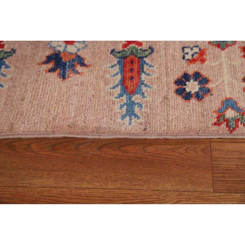 Garden Design Kazak Oriental Traditional Wool Area Rug Hand-knotted - 6'8" x 9'11"