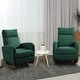 preview thumbnail 23 of 23, AVAWING Mid Century Nursery Rocking Chair Upholstered Velvet High Back Armchair Set of 2