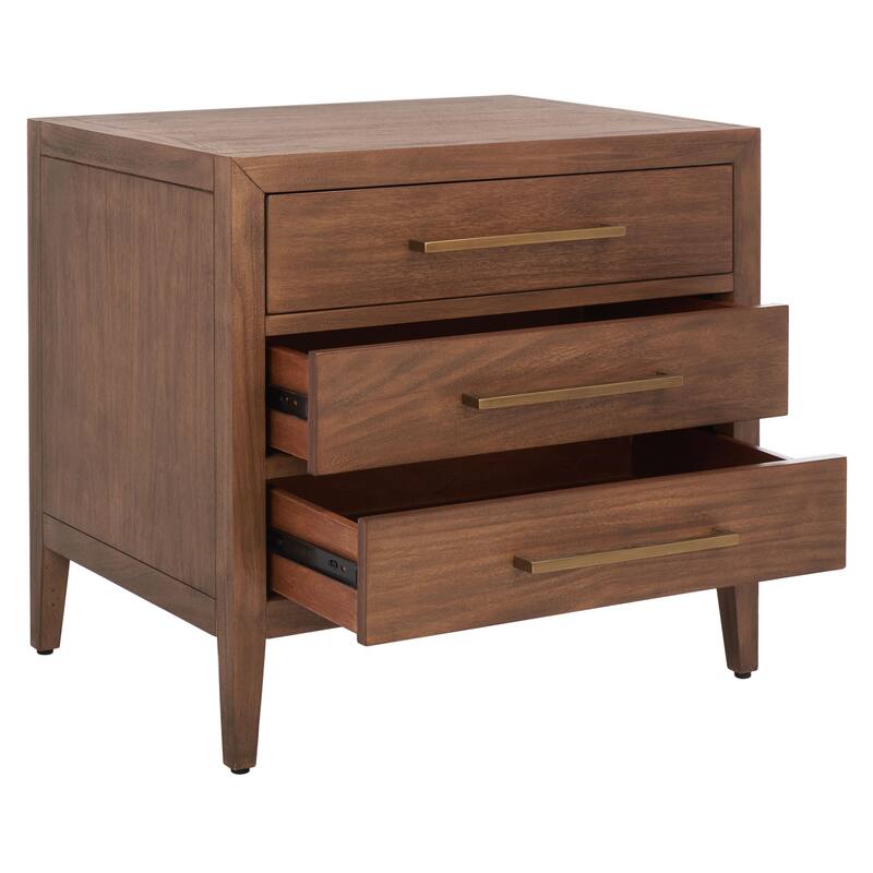 SAFAVIEH Couture Sija 3-Drawer Wood Nightstand