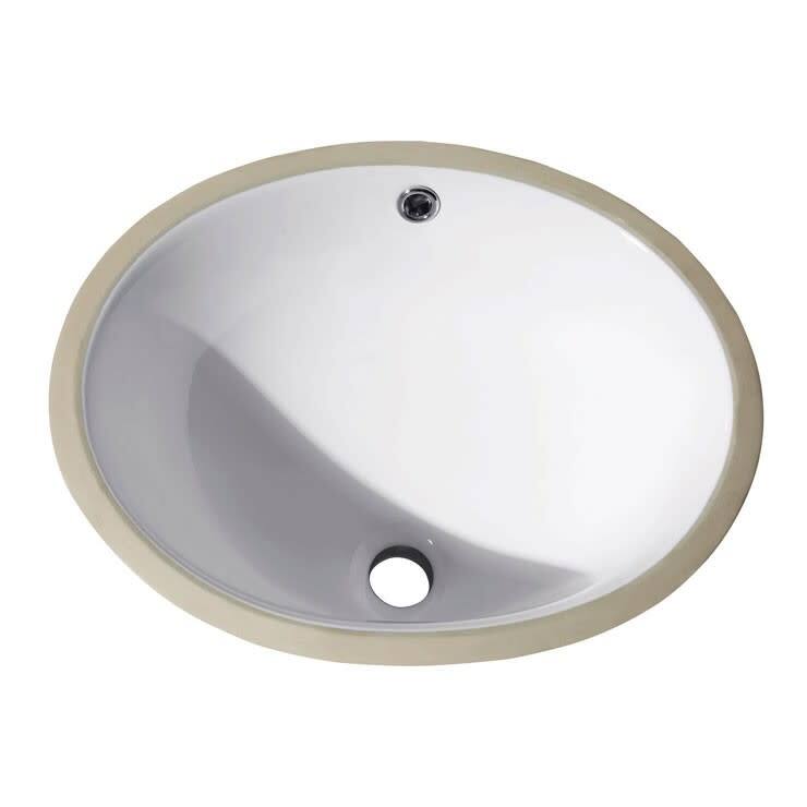 Avanity 18-1/10" Undermount Oval Vitreous China Lavatory Sink