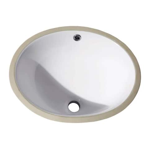 Avanity 18-1/10" Undermount Oval Vitreous China Lavatory Sink