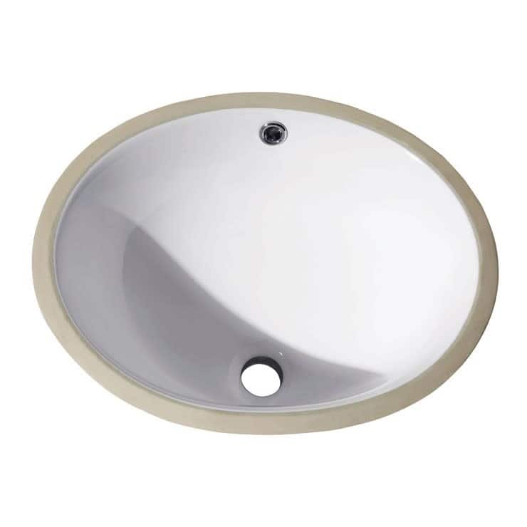 Avanity 18-1/10" Undermount Oval Vitreous China Lavatory Sink