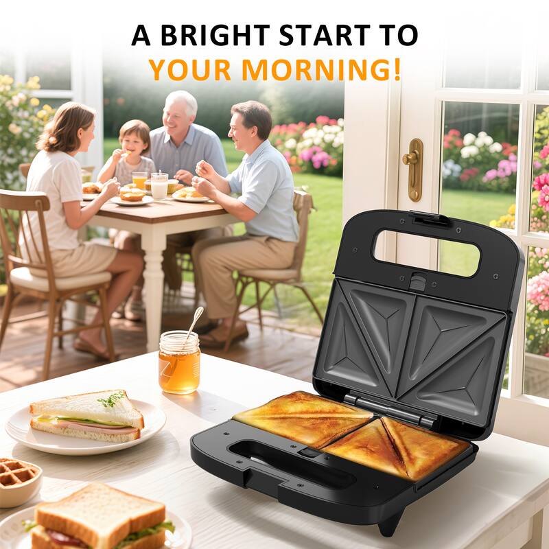 3 in 1 Electric Waffle, Grill & Sandwich Maker