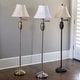 Thumbnail 12, Swing-arm Floor Lamp with Faux Silk Shade. Changes active main hero.