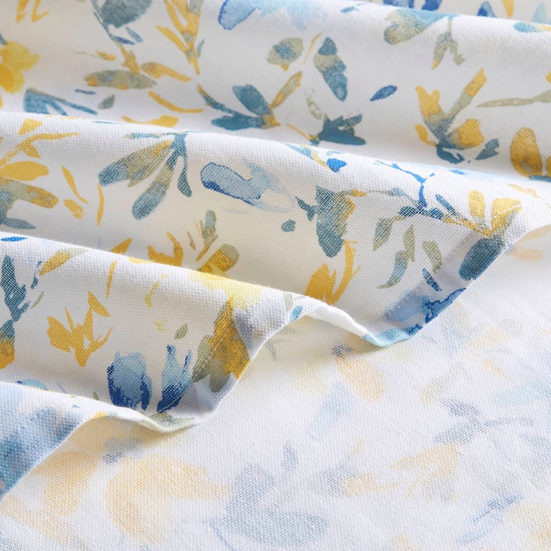 Nora 100% Cotton Floral Shower Curtain