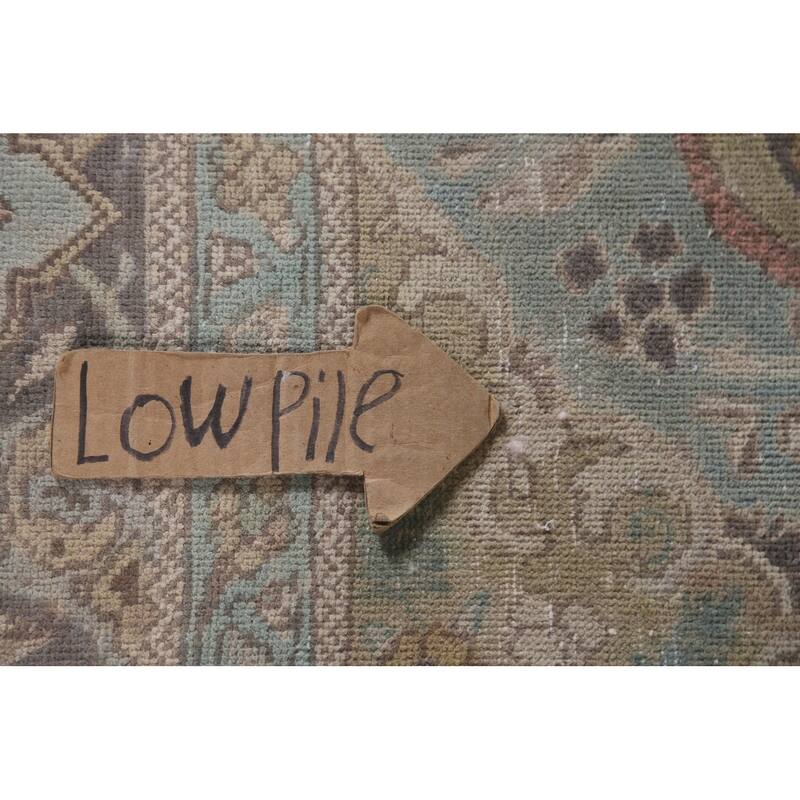 Hand Knotted Oriental 100% Wool Carpet Traditional Medallion Yellow & Gold Tabriz Area Rug - 11' 0'' X 8' 3''