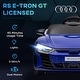 preview thumbnail 25 of 52, Aosom Kids Ride on Car, 12V Licensed Audi RS E-tron GT 3.1 MPH Electric Car for Kids