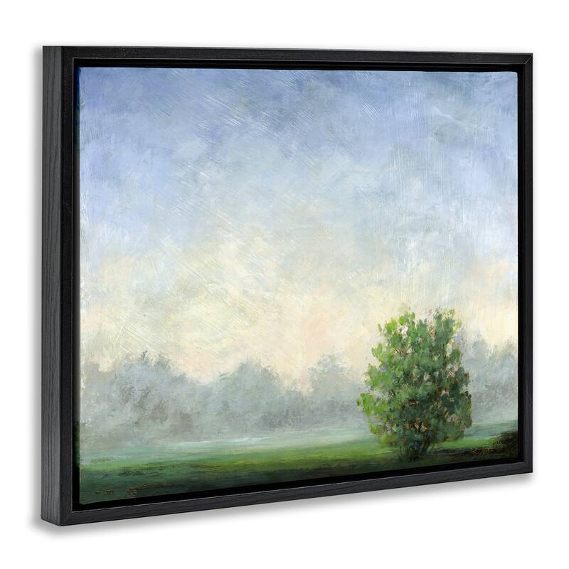 Stupell Serene Morning in Countryside Framed Floater Canvas Wall Art Design By Ashley Davis