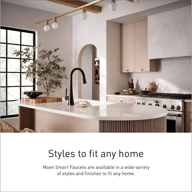 Moen Kurv Smart Faucet 1.5 GPM Single Hole Pull Down Kitchen Faucet