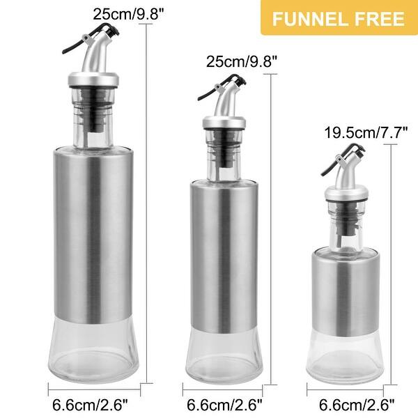 Shop Kitchen Oil Bottle Dispenser Stainless Steel Salad Sprayer
