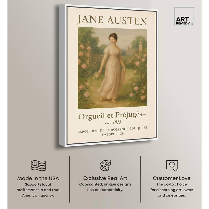 Lady in Austen's World Canvas by Art Remedy