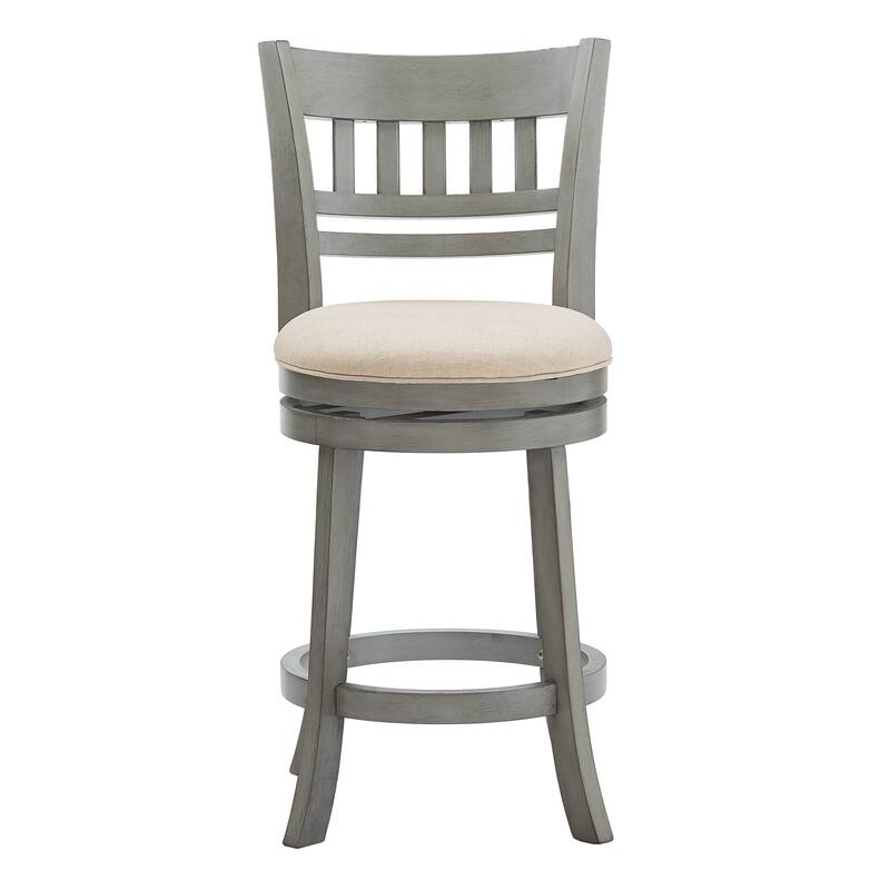 Verona Linen Lattice Back Swivel 24-inch Counter Height Stool by iNSPIRE Q Classic