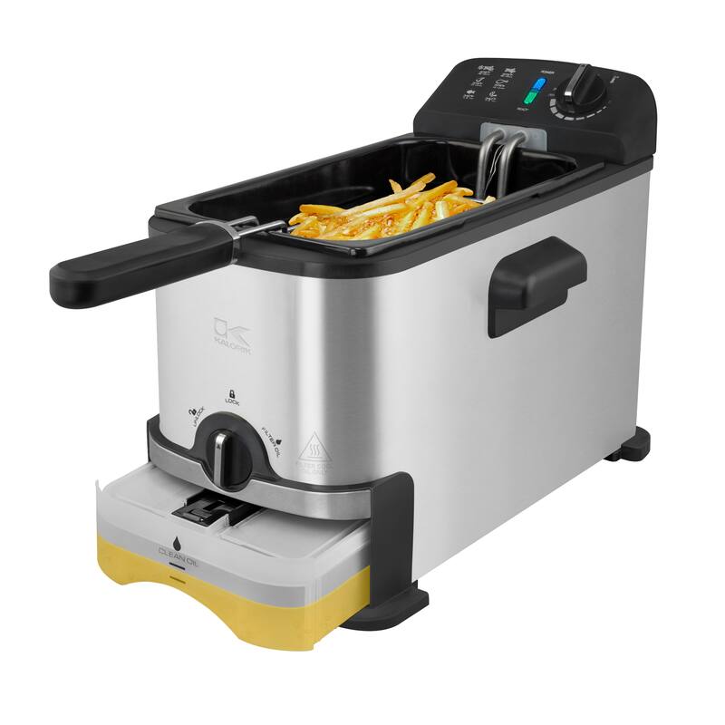 Kalorik 3.2 Quart Deep Fryer with Oil Filtration