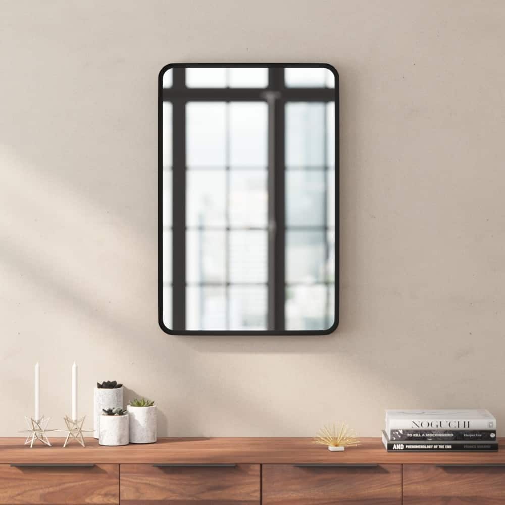 Wall Mount Shatterproof Wall Mirror with Metal Frame