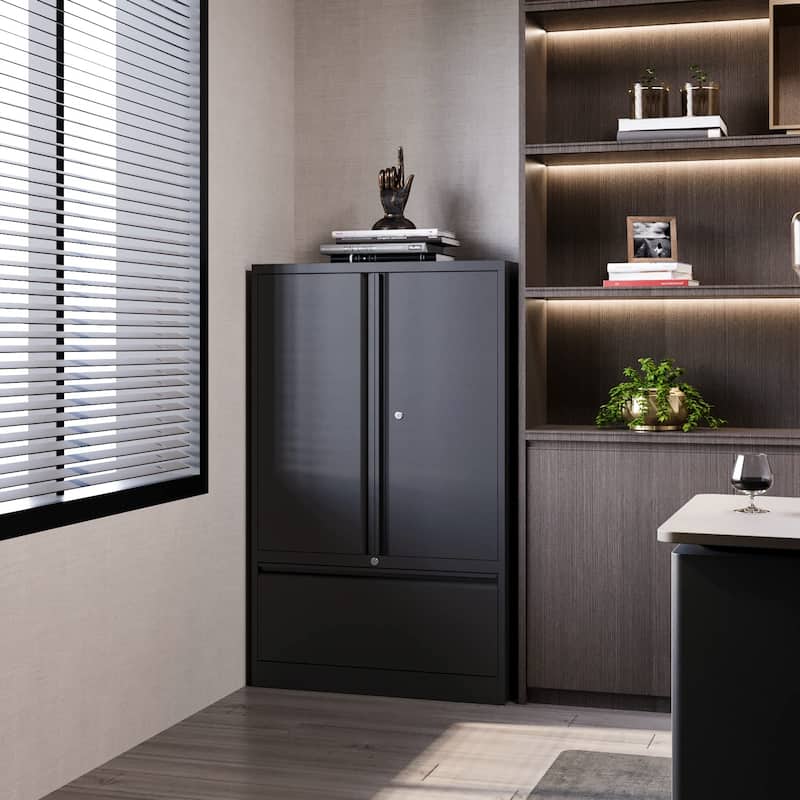 Modern File Cabinets for Home Office with Drawers - N/A