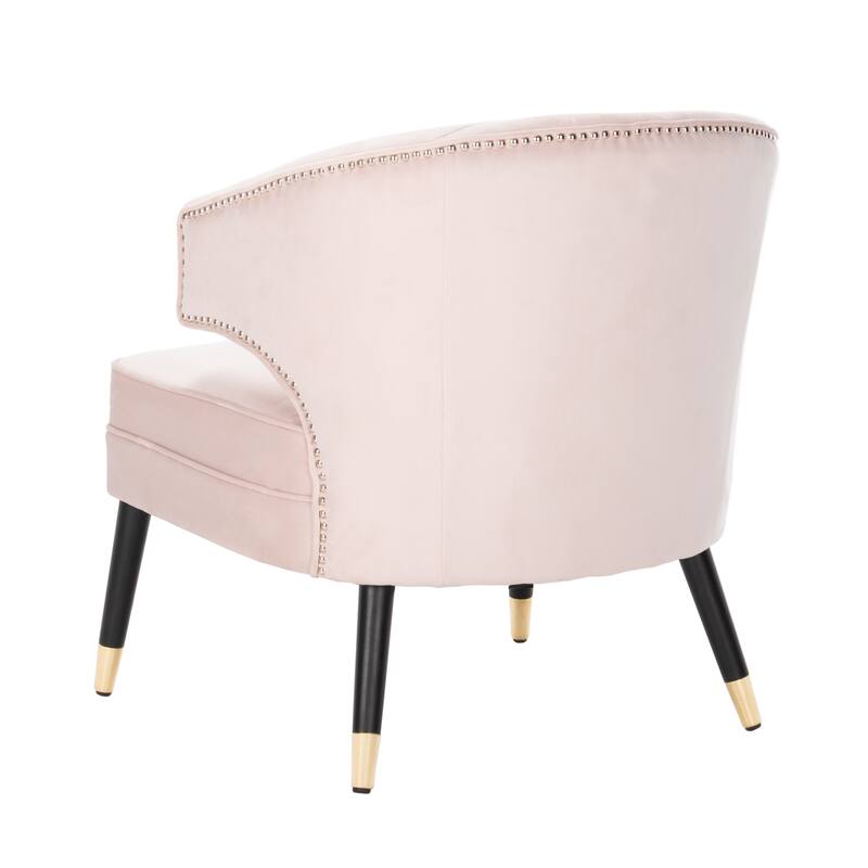 SAFAVIEH Amalia Velvet Wingback Accent Chair - 26.8" x 28" x 31.9" - 27Wx28Dx32H