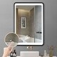 Black Mirrored Bathroom Cabinet Wall Mount Makeup Mirror Wall Medicine ...