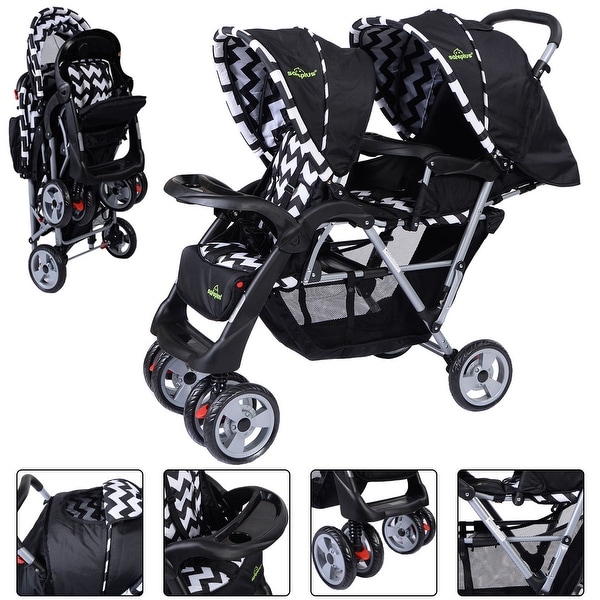 foldable double stroller
