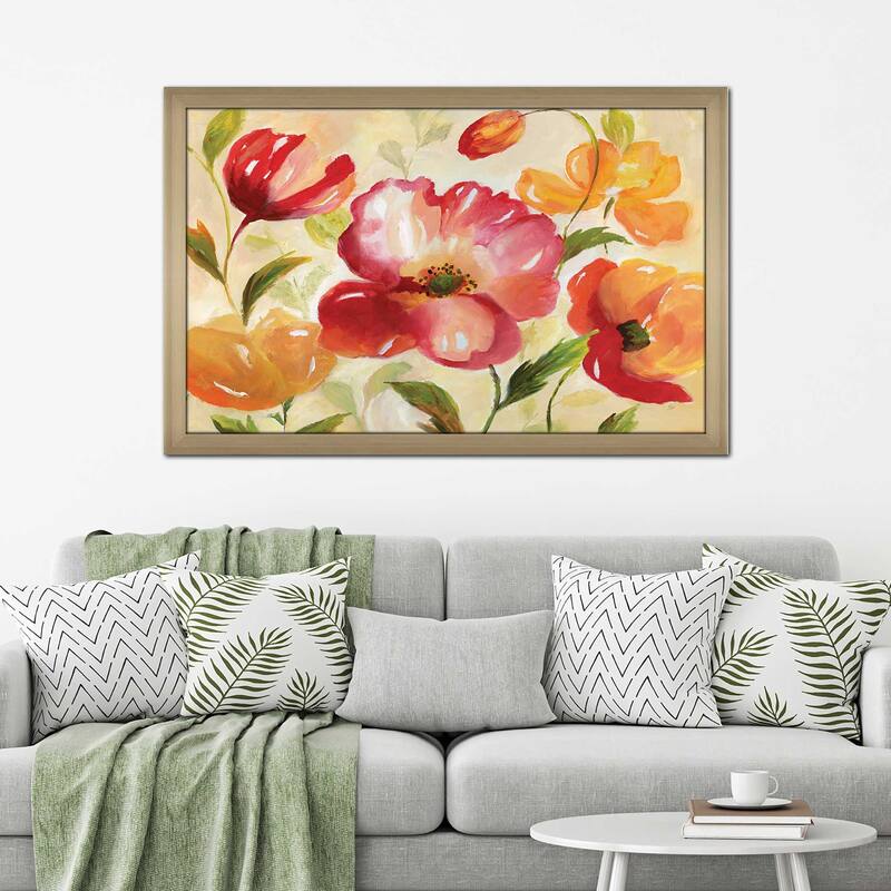 "Jardin Rouge" by Nan Print on Acrylic.