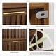 preview thumbnail 12 of 12, Shoe Cabinet, Shoe Storage Cabinet with Louvered 2 Flip Drawers, Freestanding Shoe Organizer Cabinet