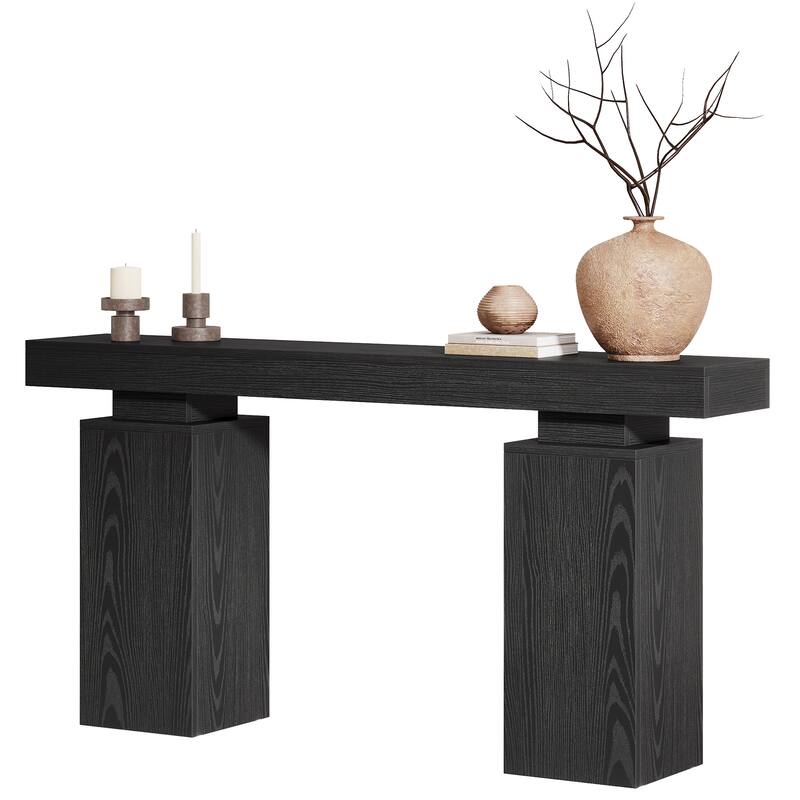 Wooden Console Table, Long Sofa & Entryway Table, Foyer Stand Entry Station for Hallway Living Room Entrance