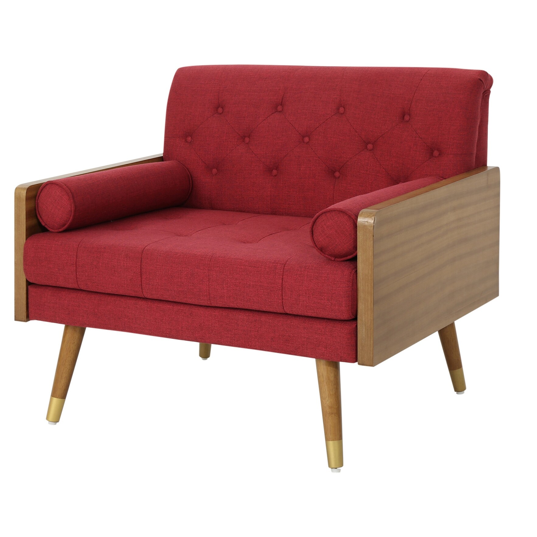 Frankie mid century modern fabric club chair by christopher knight home hotsell