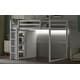 preview thumbnail 6 of 14, White Full Size Wood Loft Bed with Built-in Wardrobe and Storage Shelves, Led light