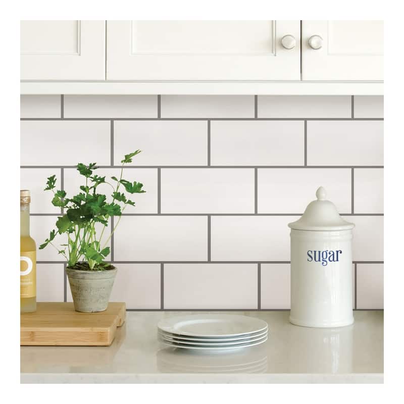 InHome Subway Tile Peel & Stick Backsplash Tiles