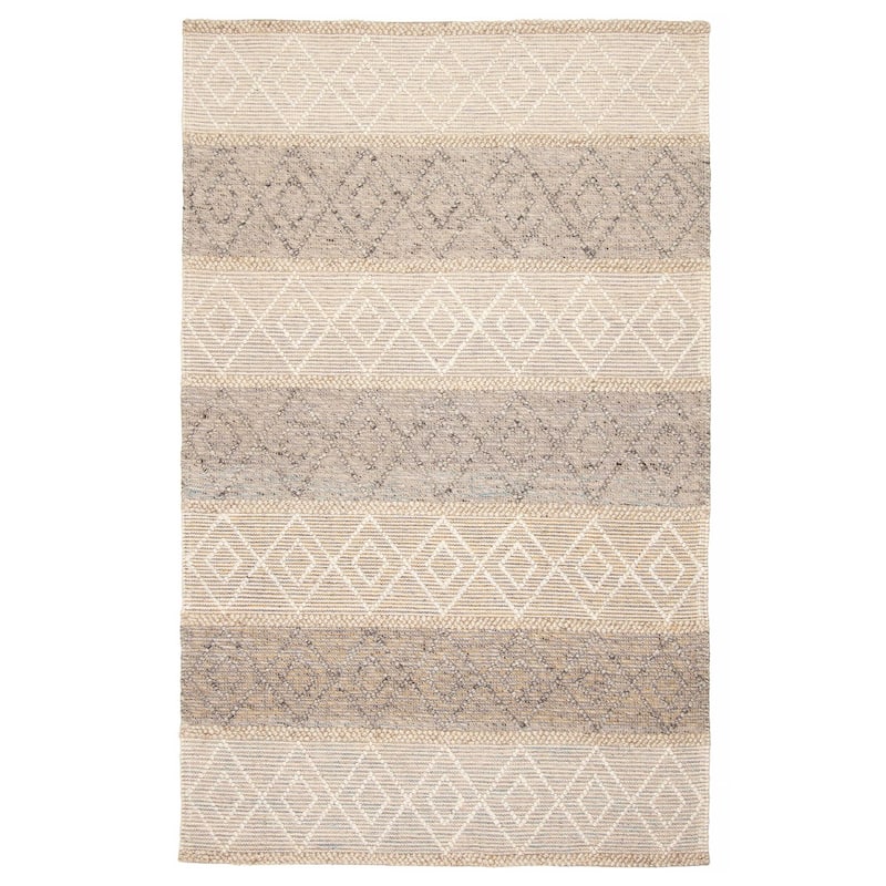 ECARPETGALLERY Braid weave Sienna Cream Wool Rug - 4'11 x 7'9 - Cream - 4'11 x 7'9
