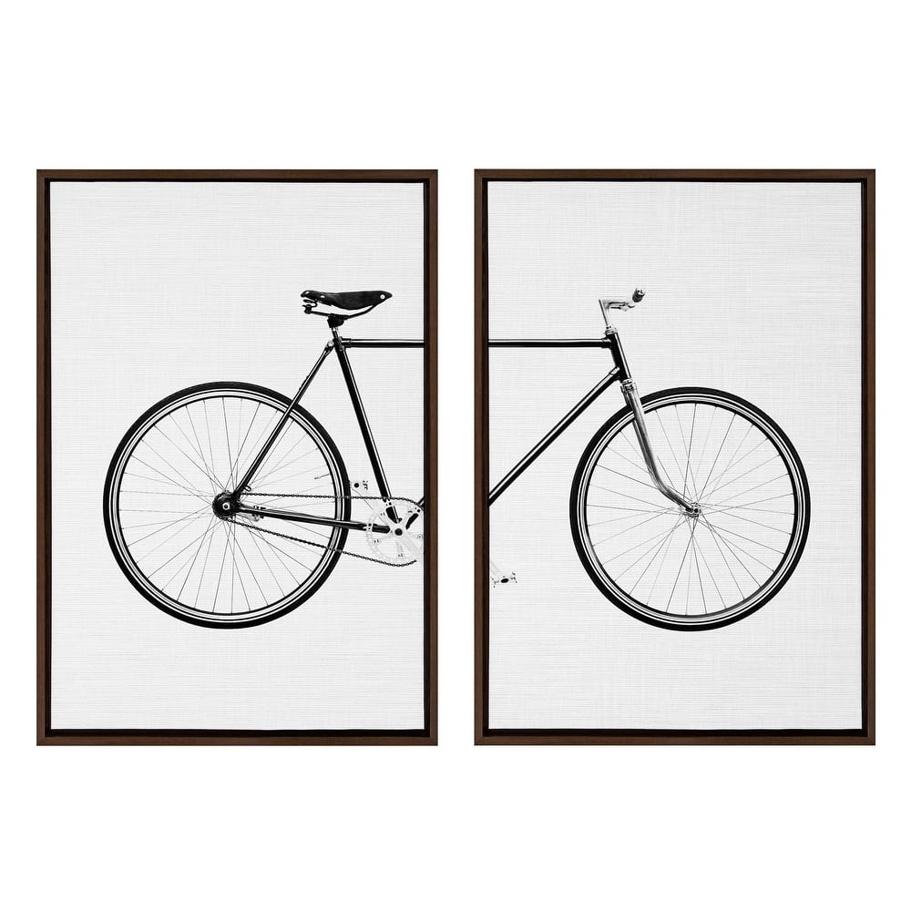 Kate and Laurel Sylvie Bicycle Canvas by Simon Te of Tai Prints