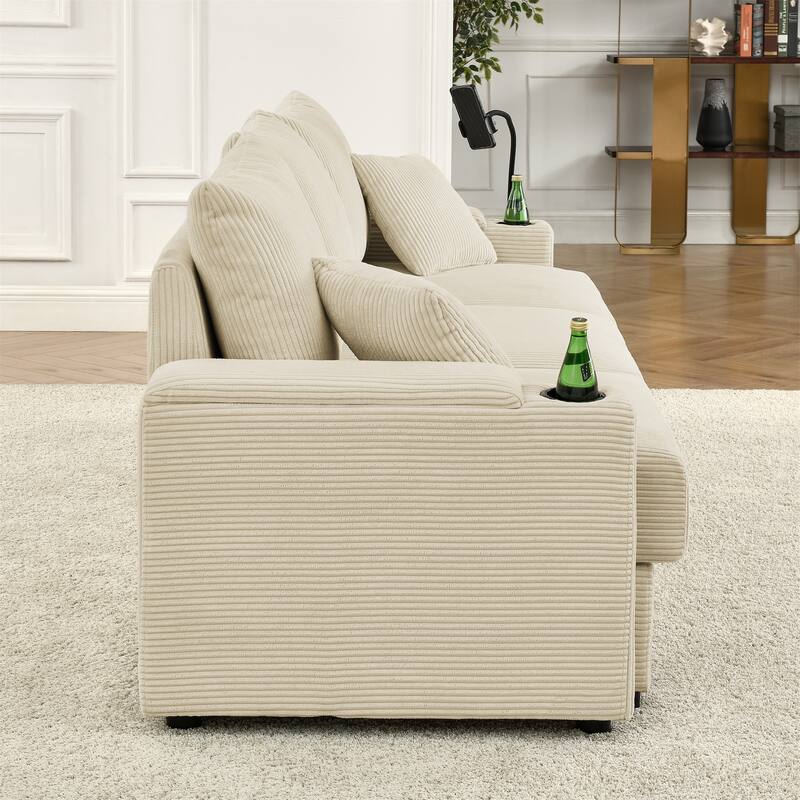 Versatile Sofa Bed - Ideal for Living Rooms and Guest Bedrooms - Beige