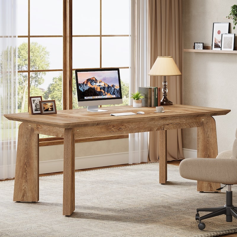 Modern Computer Desk, 62'' Large Executive Office Desk