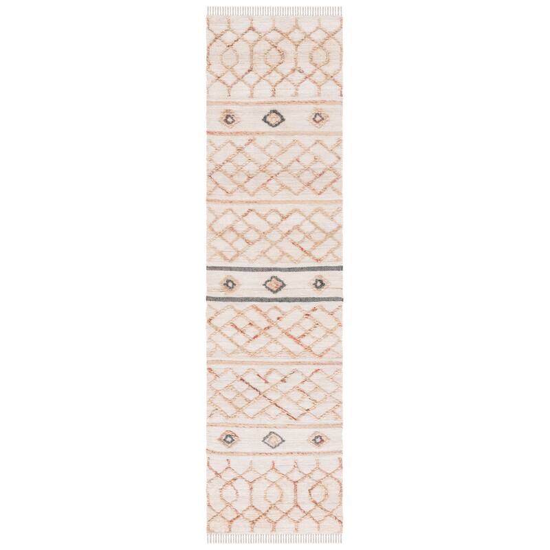 SAFAVIEH Handmade Natural Fiber Cajsa Boho Jute Fringe Rug