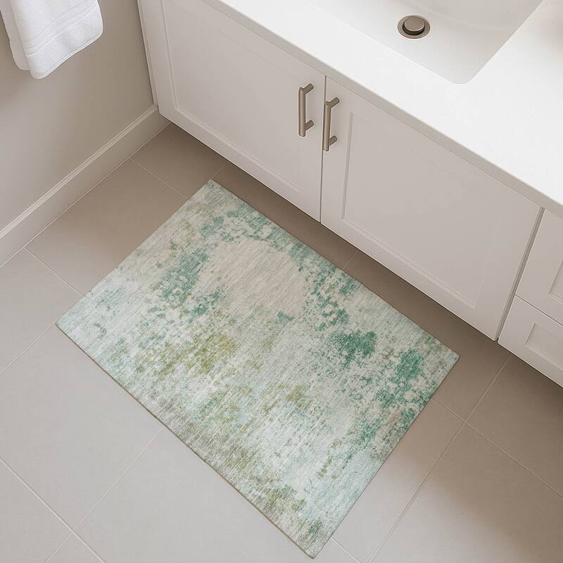 Premium Washable Super Soft Modern Casual Mayfield Rug - Putty - 1'8" x 2'6"