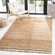 preview thumbnail 2 of 5, SAFAVIEH Handmade Natural Fiber Zvjezdana Jute Tassel Rug - Ivory/Ivory - 2'3" x 8' Runner