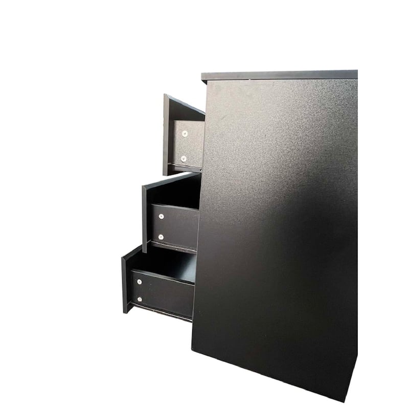 6-Drawer Double Dresser, Storage Cabinet with Solid Wood Handle for Bedroom, Living Room