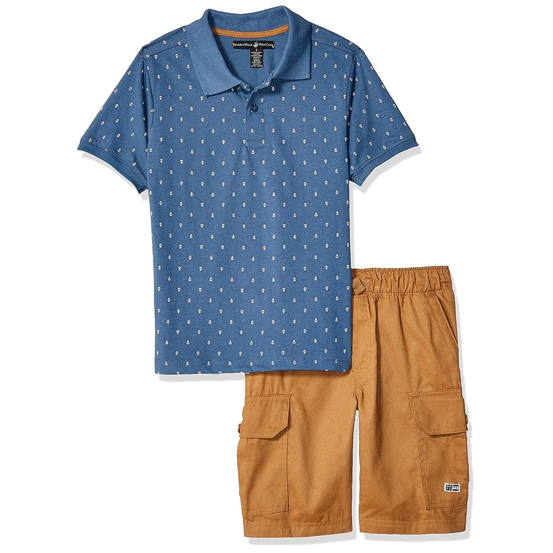 Shop Beverly Hills Polo Club Boys Big Sleeve Top And Light Navy