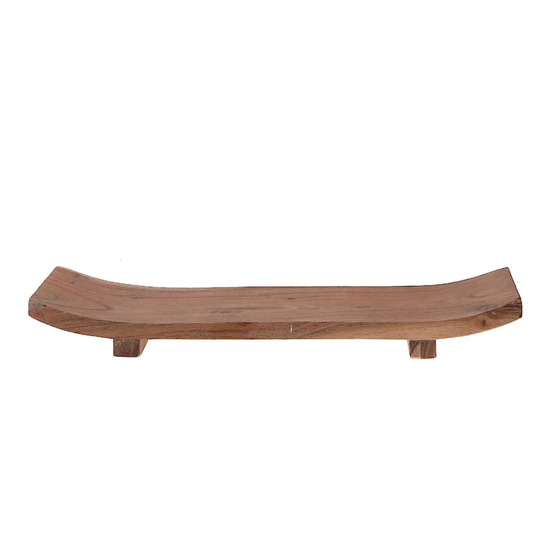 IH Casa Decor Acacia Wood Rect. Boat Tray 18"