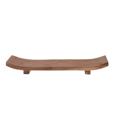 IH Casa Decor Acacia Wood Rect. Boat Tray 18"