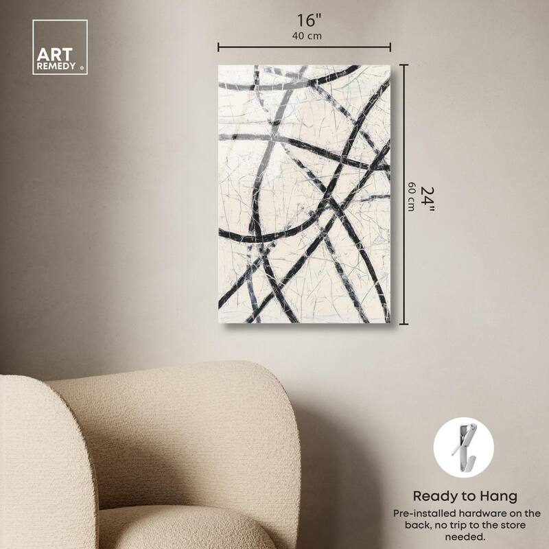 Intersecting Lines II Acrylic by Art Remedy, Ready to Hang