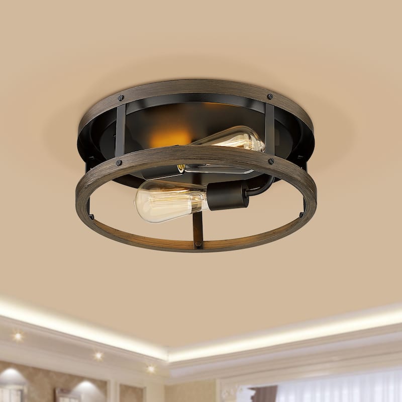12.9 inch Flush-mount Ceiling Light, Semi-Flush