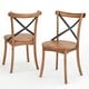 preview thumbnail 10 of 13, Simple Living Constance Solid Wood X-Back Dining Chairs (Set of 2)