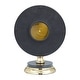 preview thumbnail 6 of 13, Gold Stainless Steel Metal Clock with Black Face