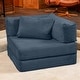 preview thumbnail 135 of 179, Jaxx Unsofa Modular Convertible Sectional Sofa with Fold Out King Sleeper Bed Chair. - Corduroy Indigo Blue