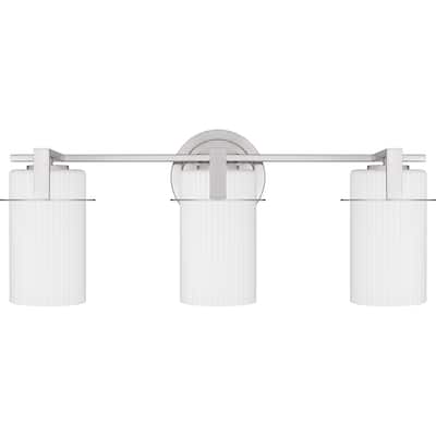 Seymour 3-Light Brushed Nickel Bath Light