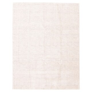 ECARPETGALLERY Hand Loomed Pearl Ivory Wool Rug - 9'2 x 12'1 - Bed Bath ...